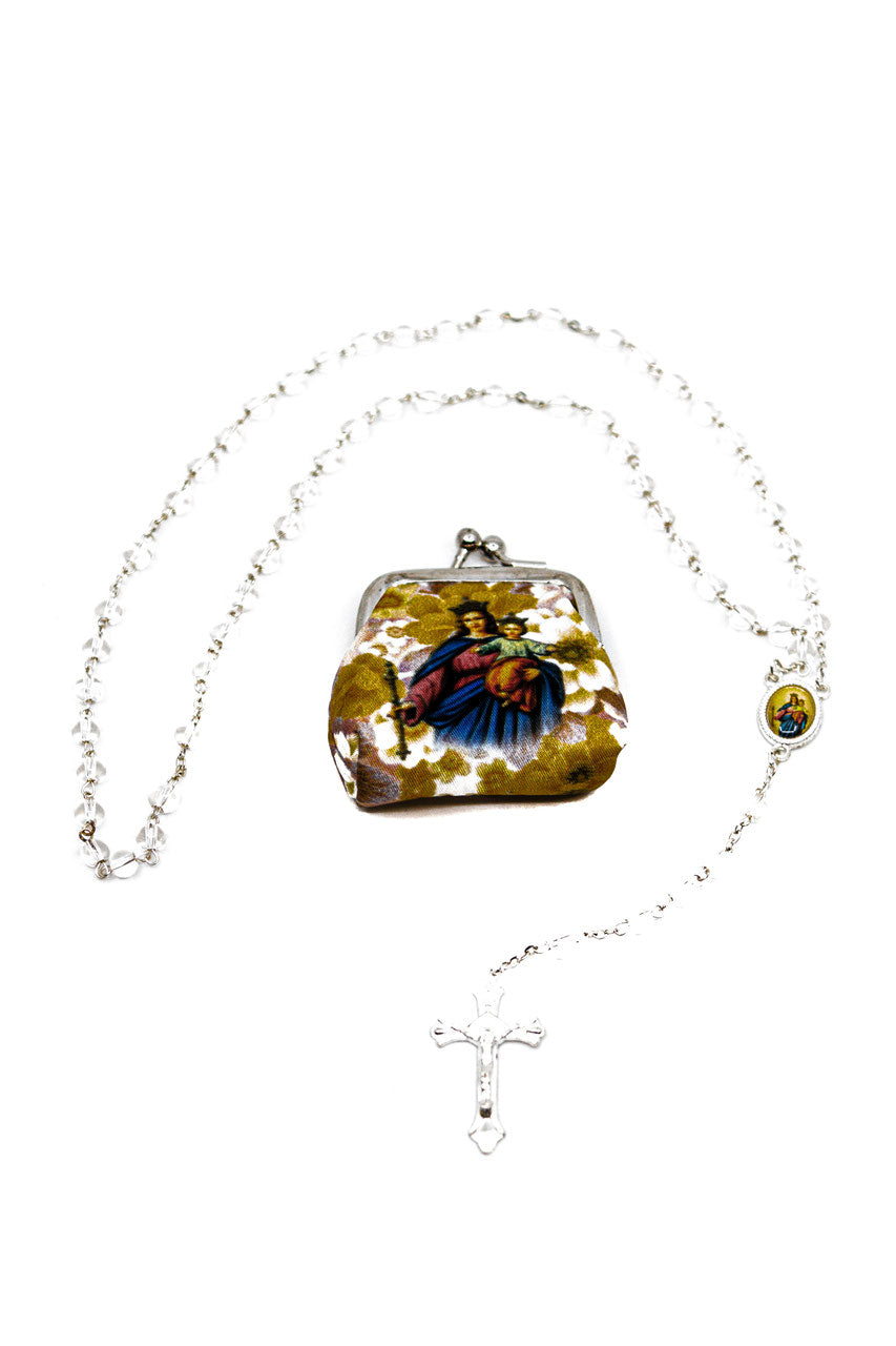 Rosenkranz mit Börse Mutter Gottes mit Kind