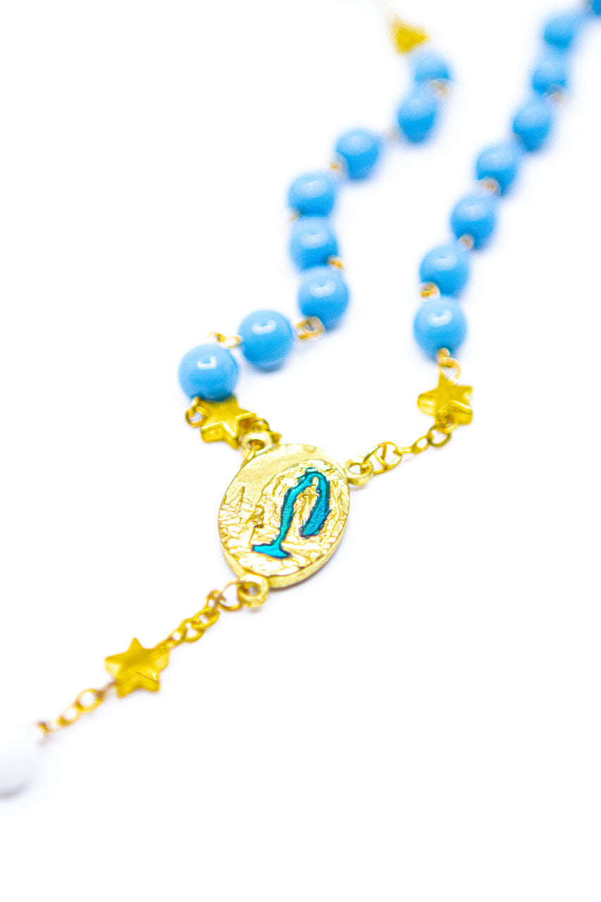Rosenkranz Lourdes Gold