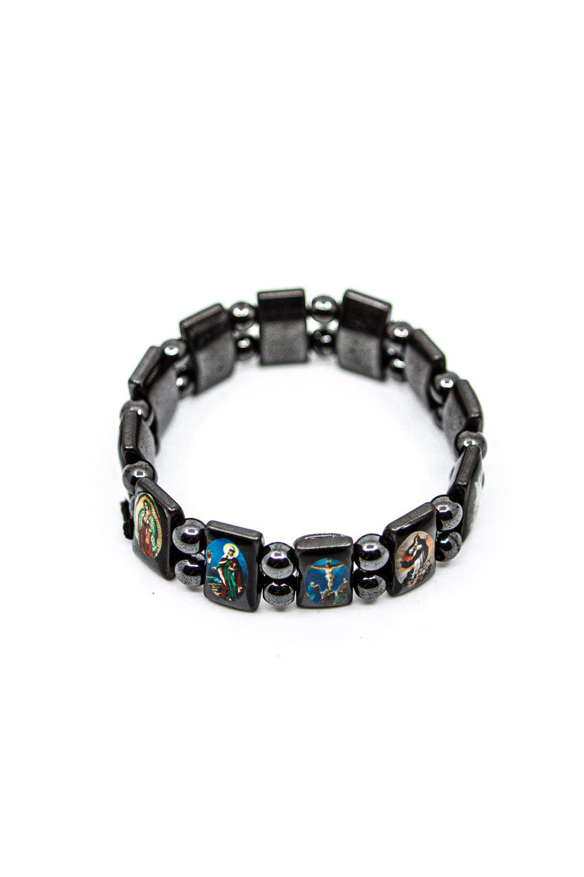Armband "Hämatit" (Heilige) – Detailansicht