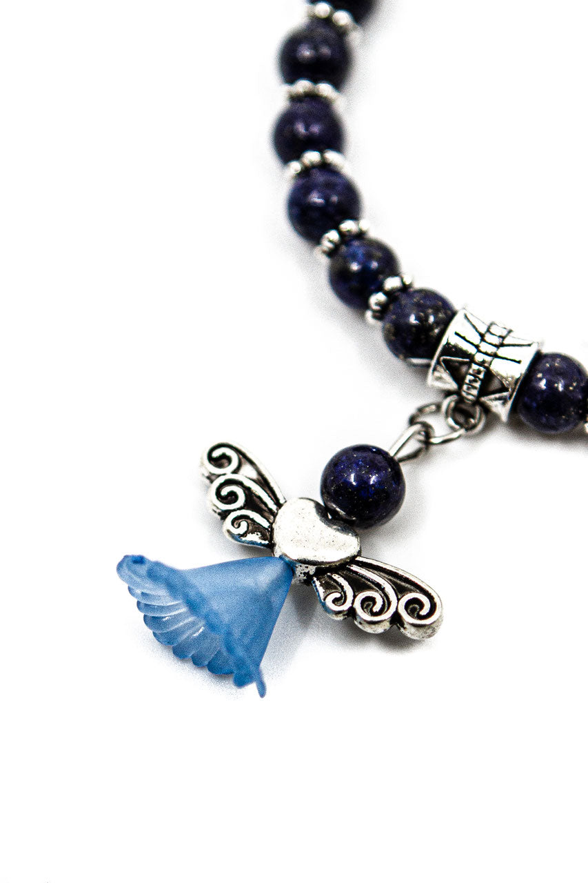 Engelarmband "Lapislazuli" – Detailansicht