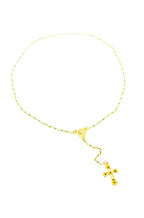 Kleiner Rosenkranz goldfarbig mit Box