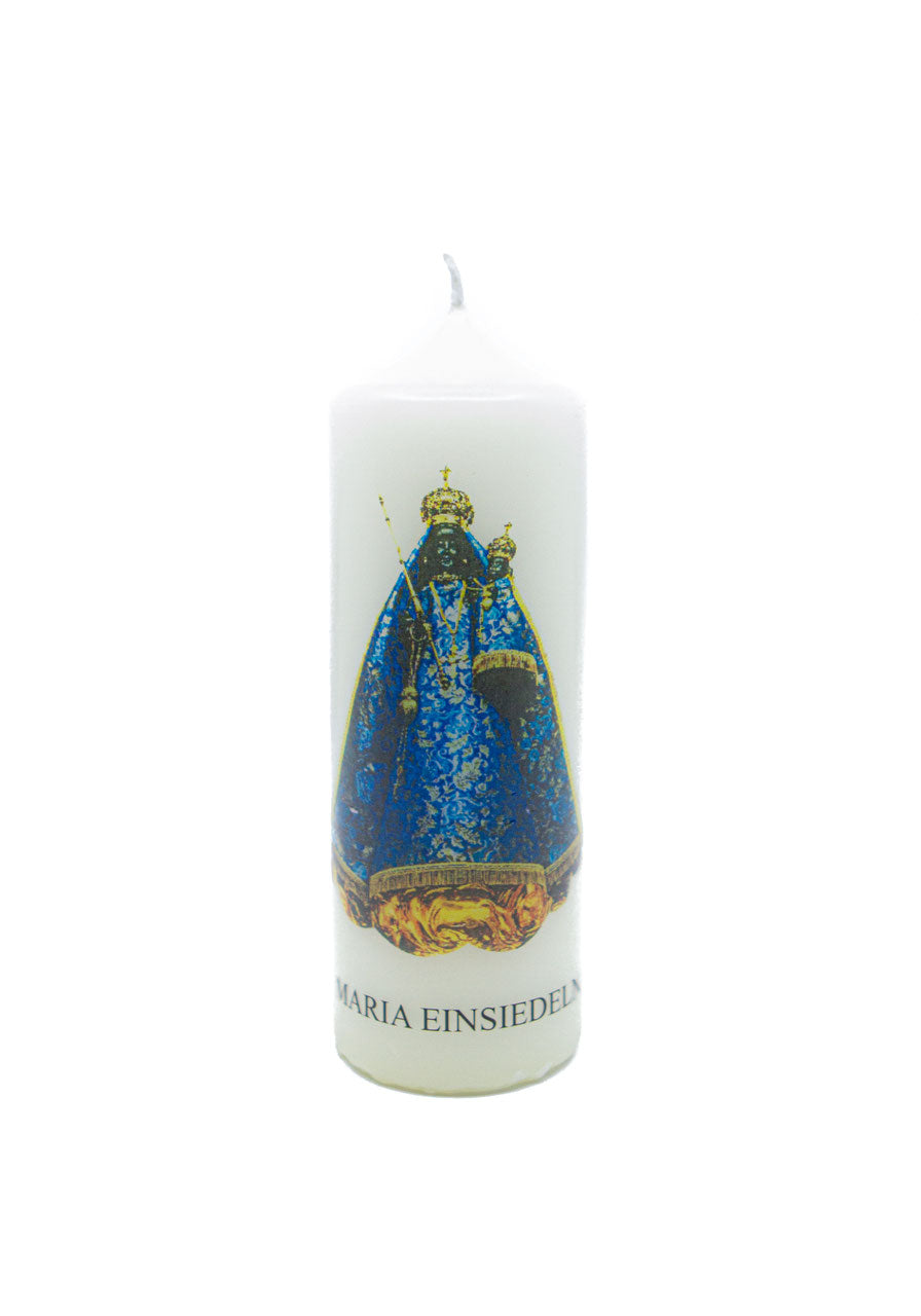 Kerze Schwarze Madonna (blaues Kleid)