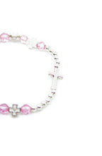 Armband "Kreuz" rosa – Detailansicht 2