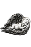 Engelfigur Flügel dunkelgrau