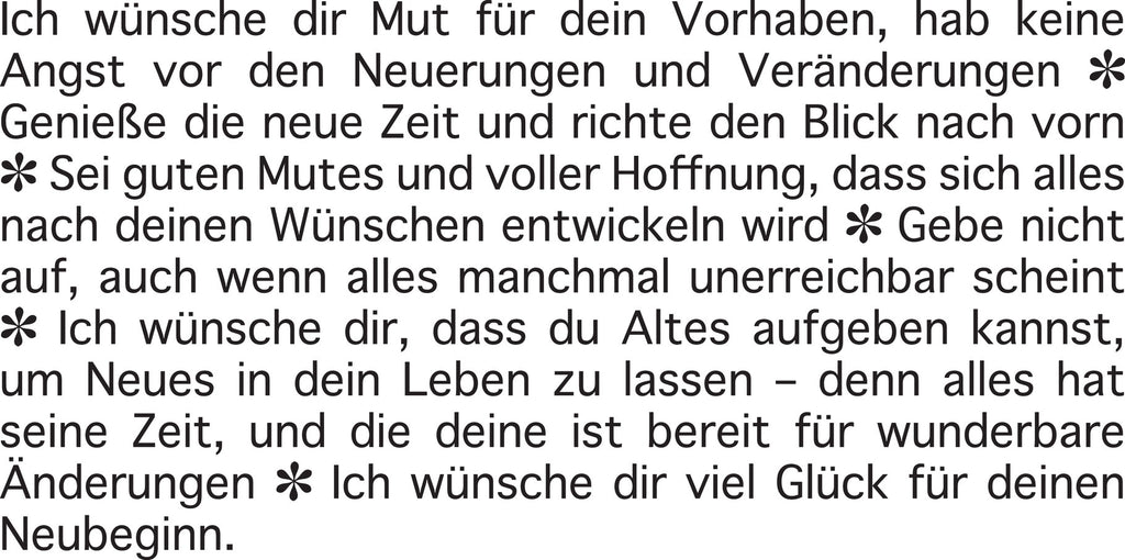 Wortlichtkerze Leuchtende Wünsche für eine rosige Zukunft