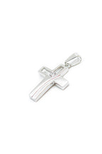 Anhänger Kreuz mit Steinchen Silber 925
