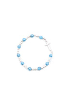 Edelsteinarmband Türkis (mit Kreuz)