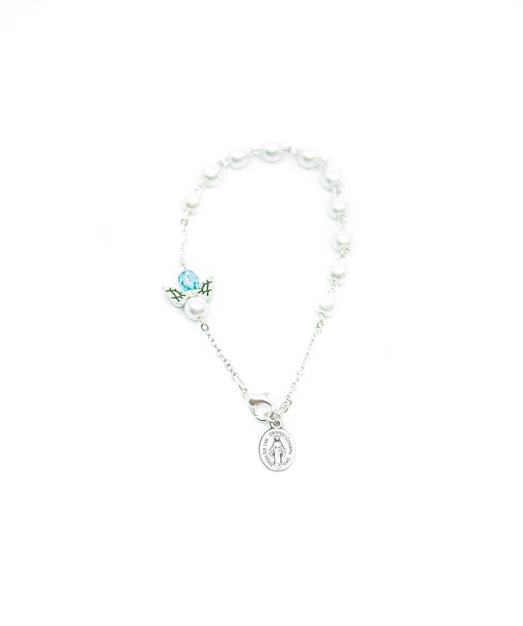 Armkette Engel blau (Modeschmuck)