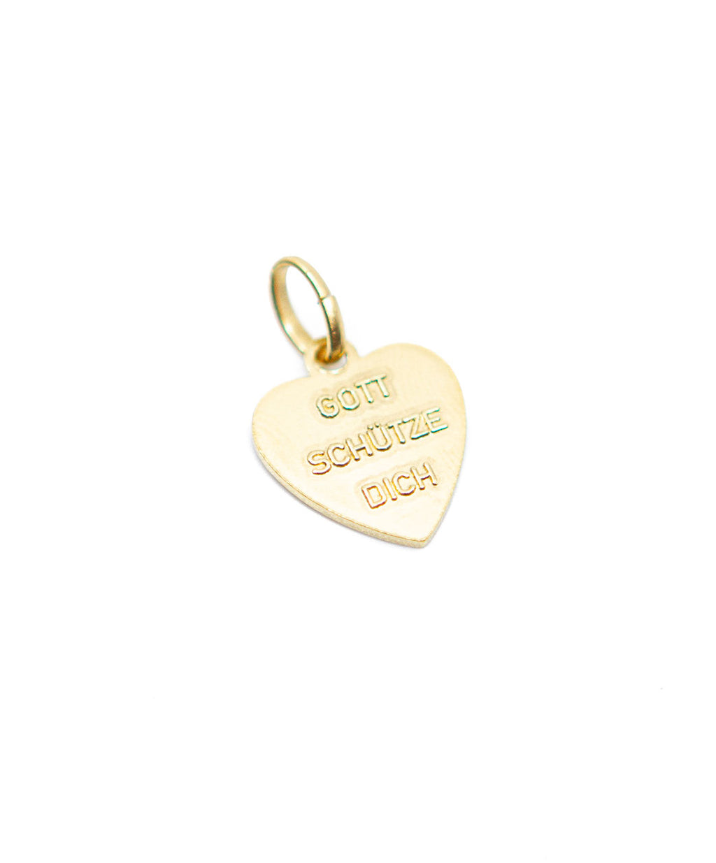 Medaillon "Amor" blau goldfarben – Detailansicht