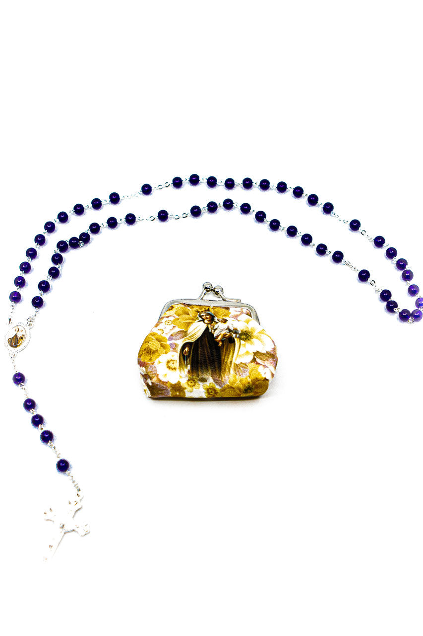 Rosenkranz mit Börse Madonna von Karmel
