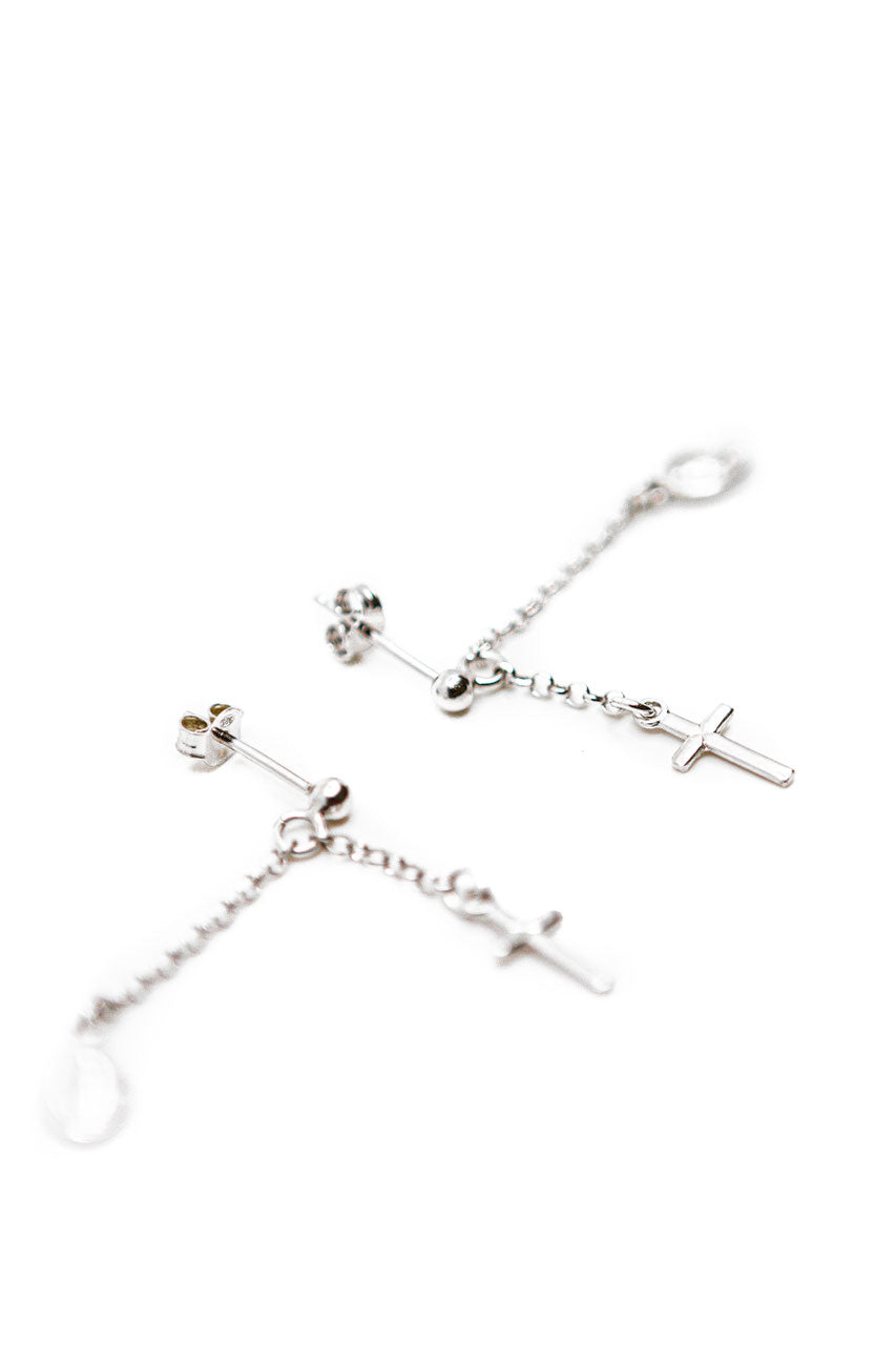 Ohrringe Kreuz & Madonna