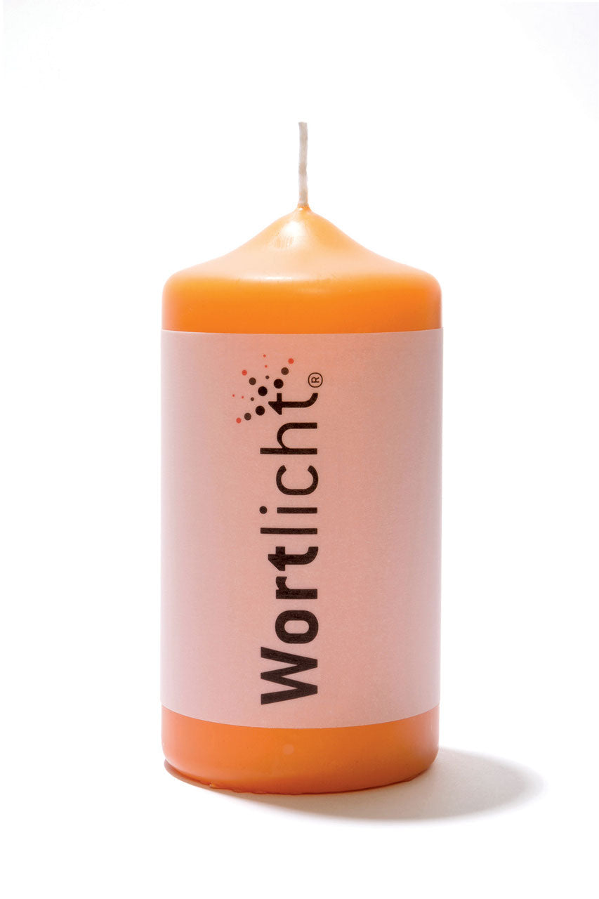 Wortlichtkerze Nimm Dir Zeit - Leuchtende Gedanken
