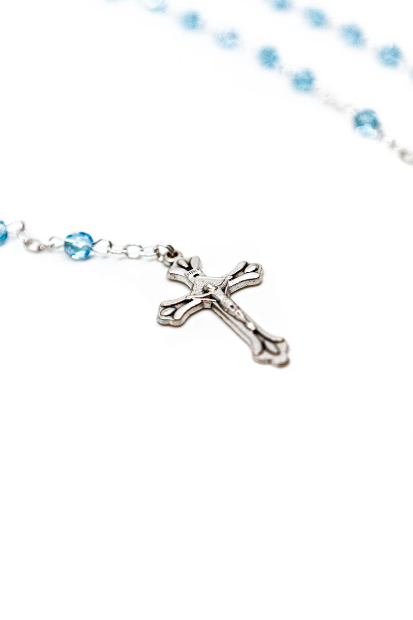 Rosenkranz Medaillon Kristall