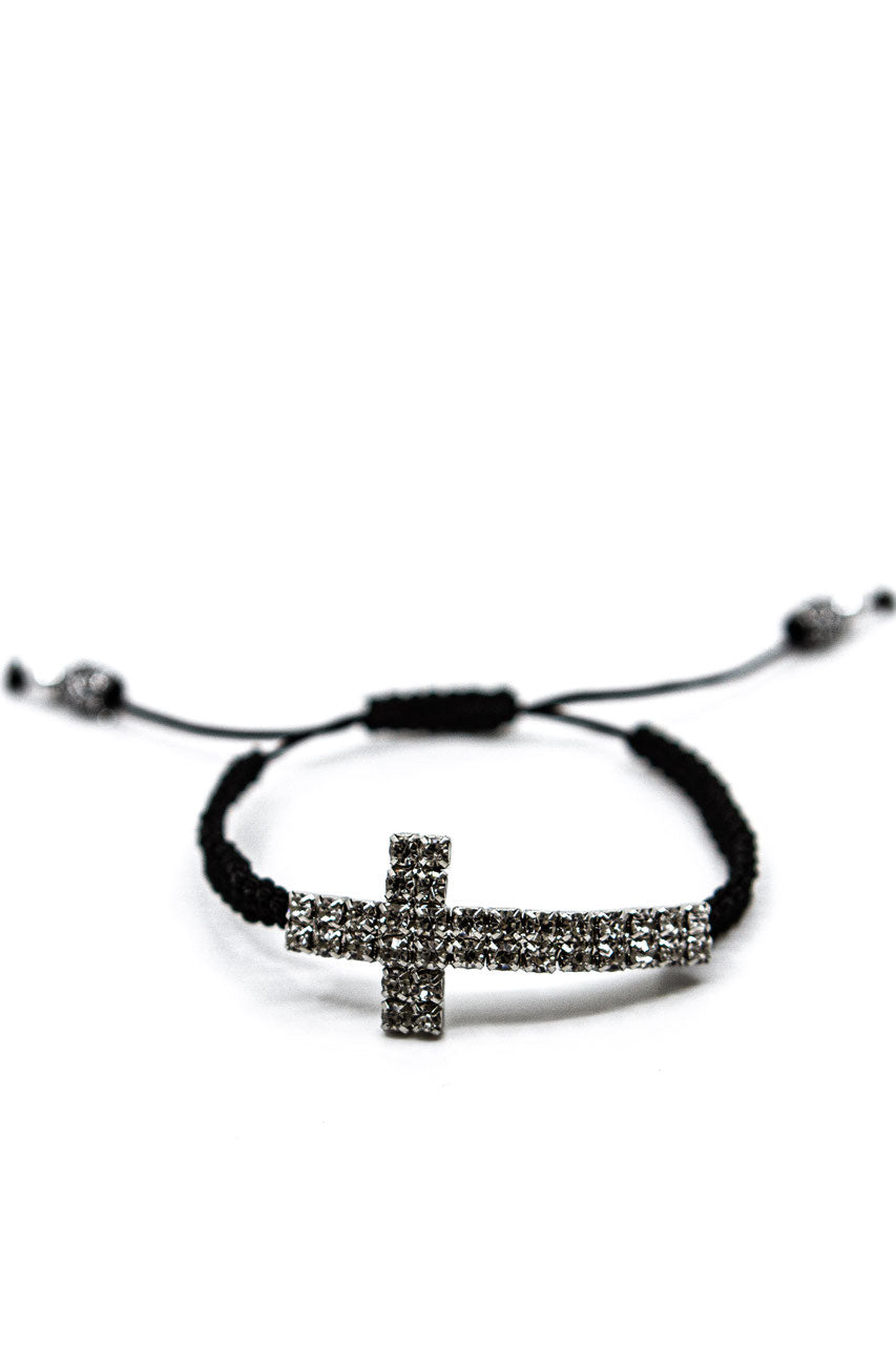 Geflochtenes Armband "Kreuz" – Detailansicht