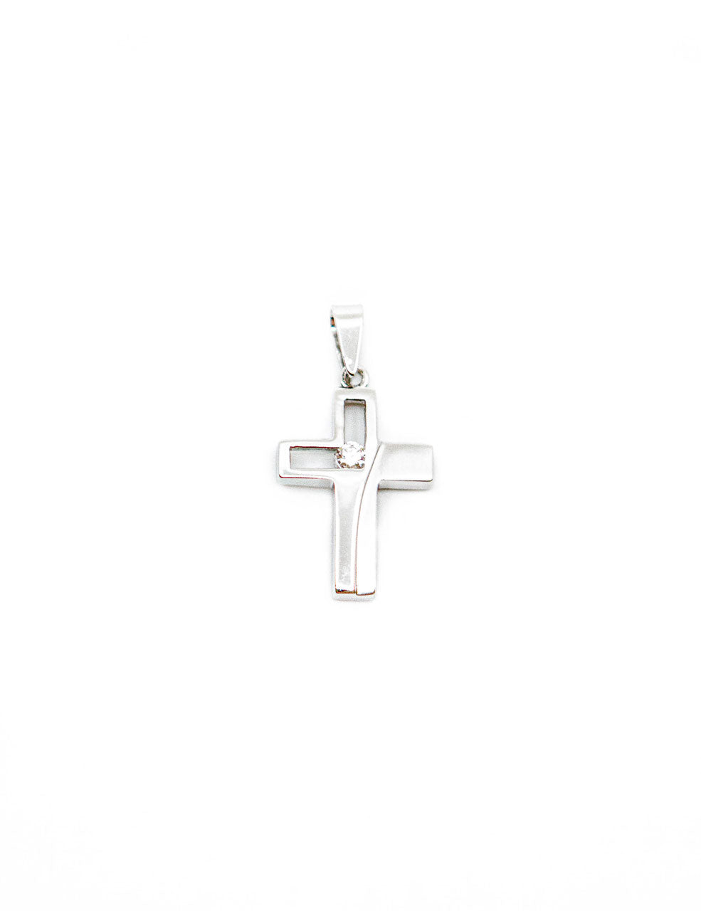Anhänger "Kreuz" mit Steinchen Silber 925 – Detailansicht 3