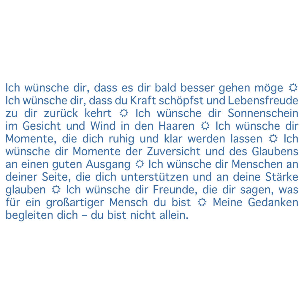 Wortlichtkerze Leuchtende Wünsche zur guten Besserung