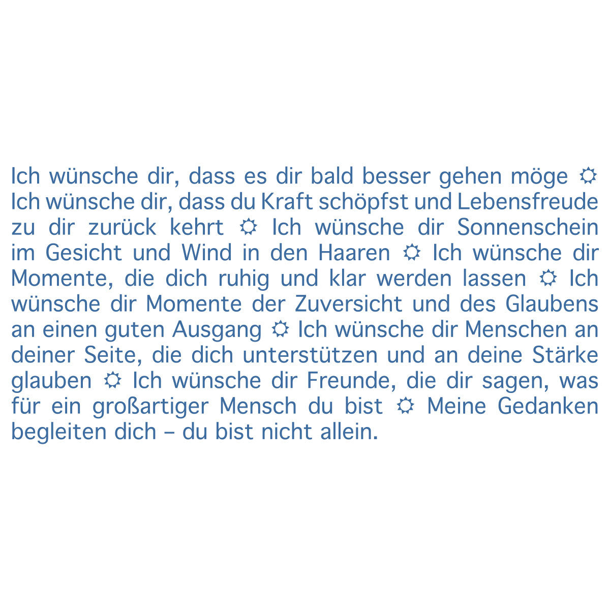 Wortlichtkerze Leuchtende Wünsche zur guten Besserung