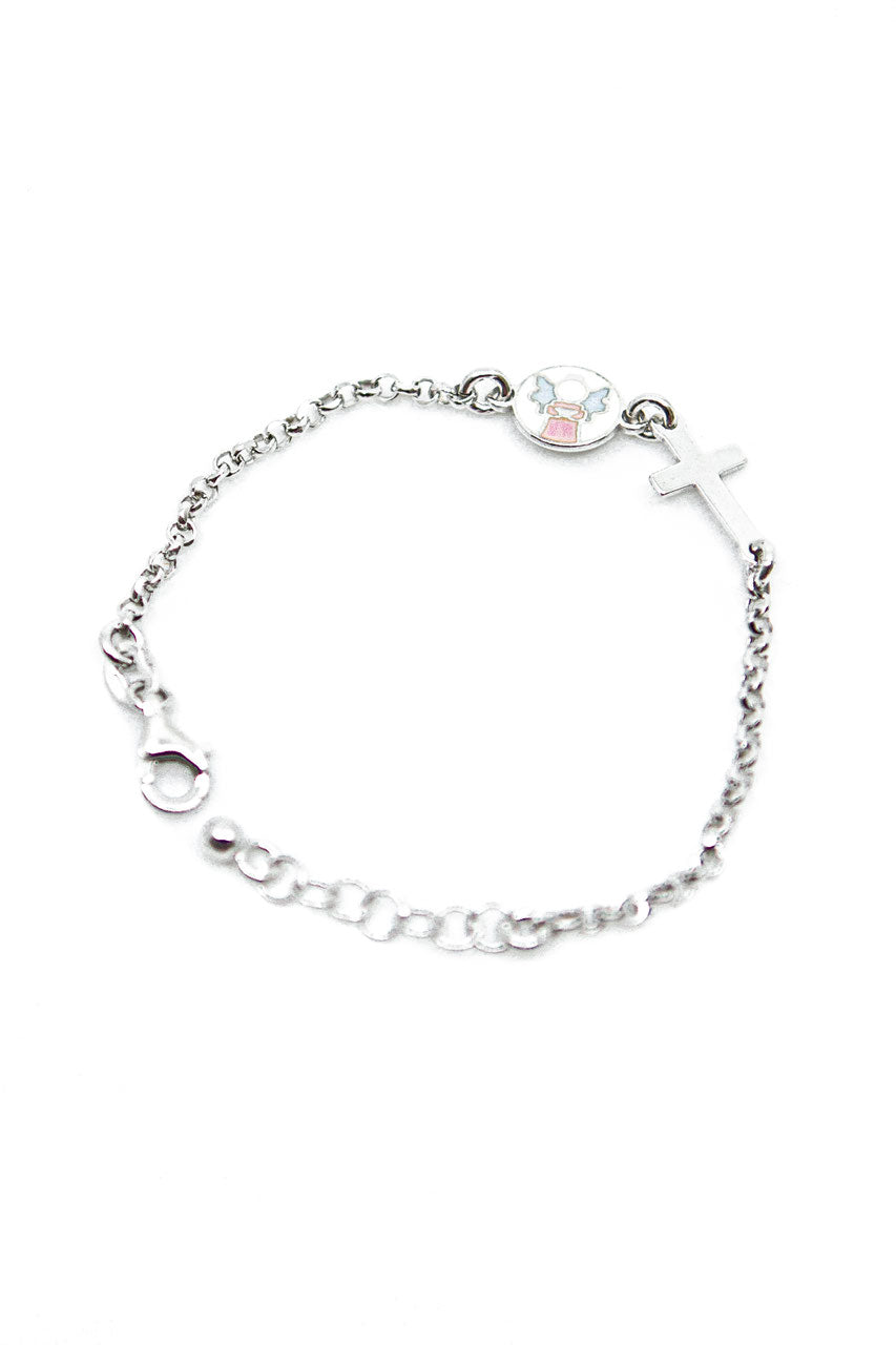Armkette "Engel" rosa – Detailansicht