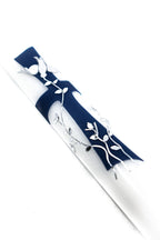 Taufkerze Kreuz blau