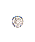 Magnet Christophorus mit buntem Rand