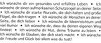 Wortlichtkerze Leuchtende Wünsche zur Geburt / Taufe
