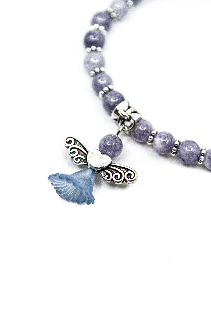 Engelarmband "Aquamarine" – Detailansicht