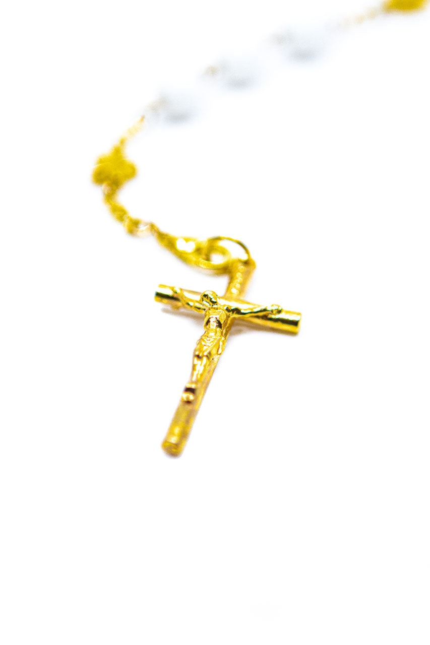 Rosenkranz Lourdes Gold