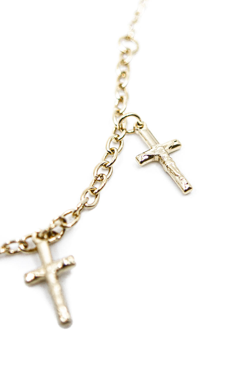 Edelstahlarmband "Kreuz" – Detailansicht