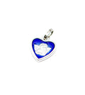 Medaillon Amor blau silberfarben