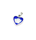 Medaillon Amor blau silberfarben