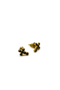 Ohrstecker Kreuz goldfarben
