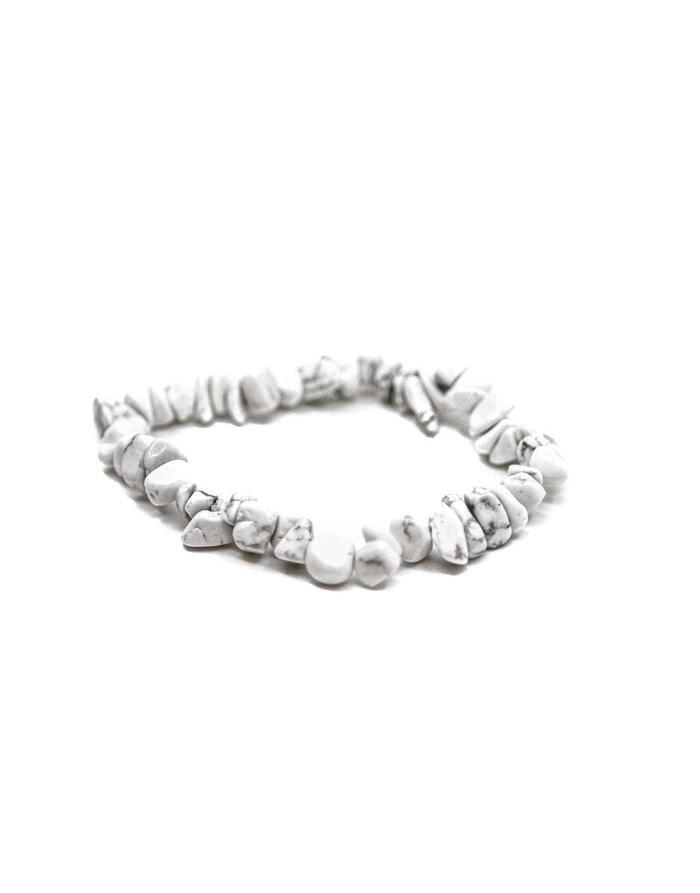 Splitterarmband "Weisser Jaspis" – Detailansicht