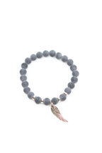 Edelsteinarmband "Schwarzer Achat" – Detailansicht