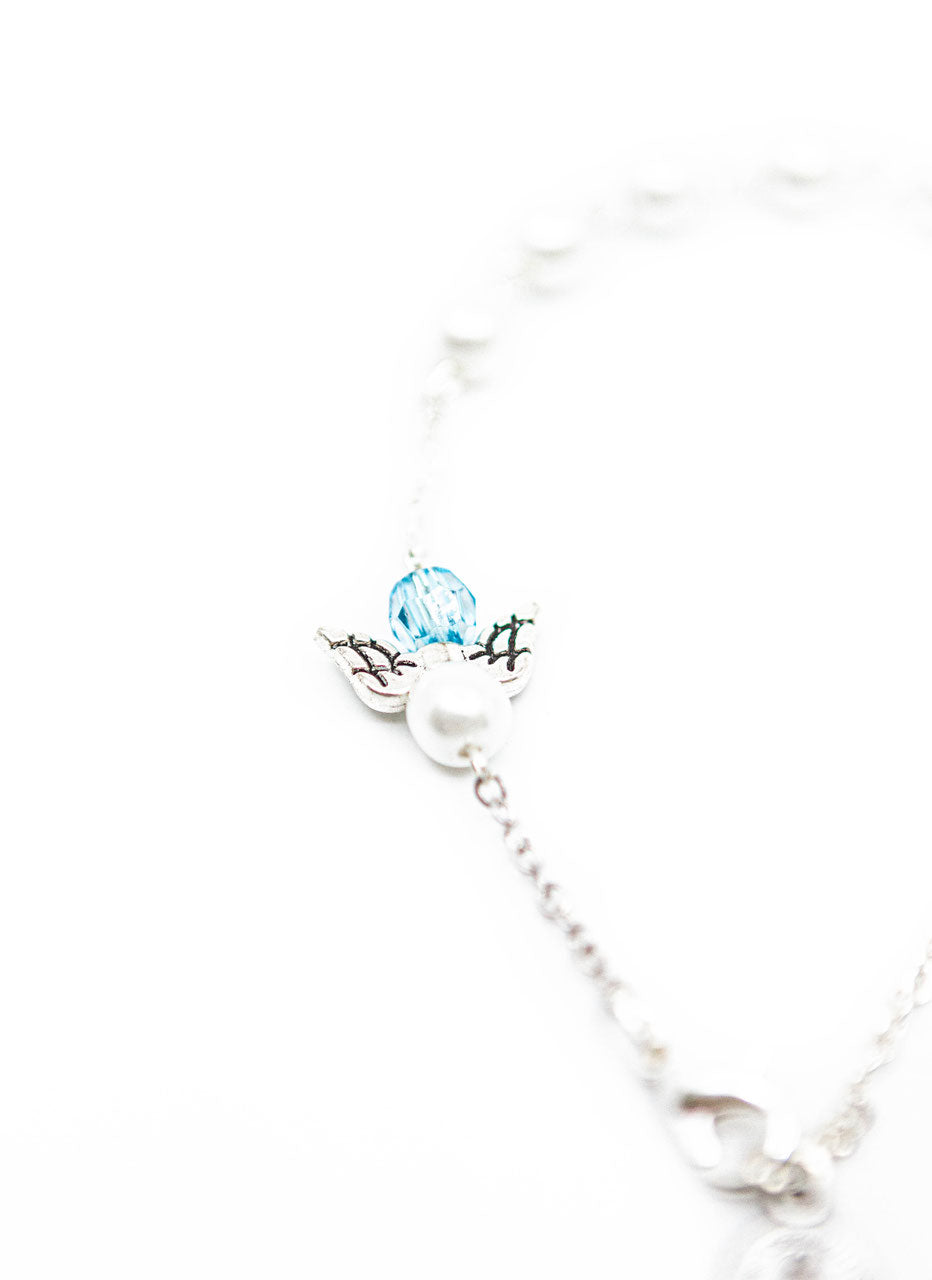 Armkette "Engel" blau (Modeschmuck) – Detailansicht 2