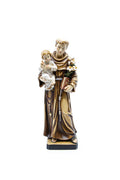 Figur Heiliger Antonius mit Kind bemalt