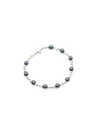 Edelsteinarmband Hämatit (mit Kreuz)