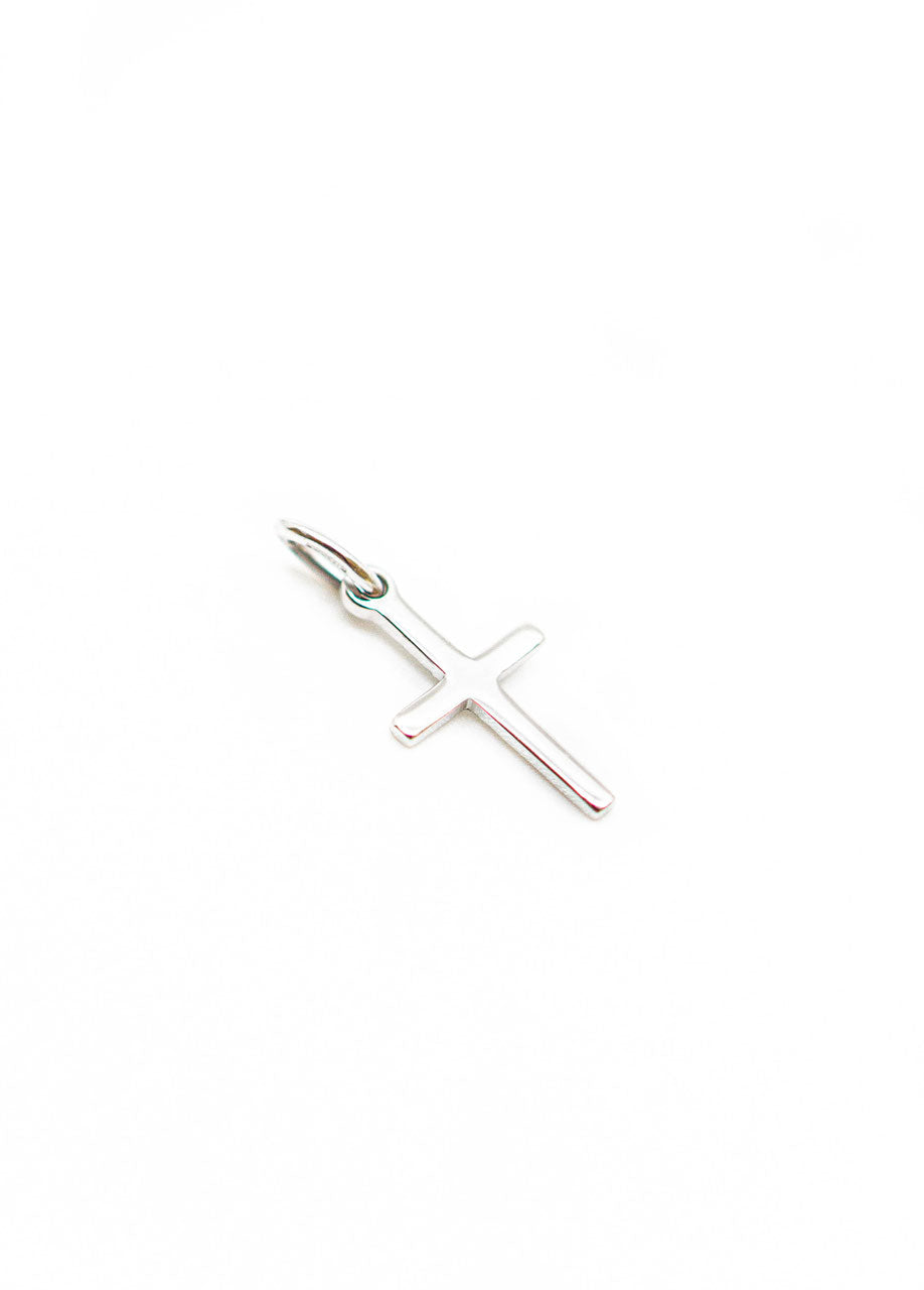 Anhänger "Kreuz schlicht" Silber 925 – Detailansicht