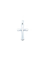 Anhänger "Kreuz" matte Mitte Silber 925 – Detailansicht 3