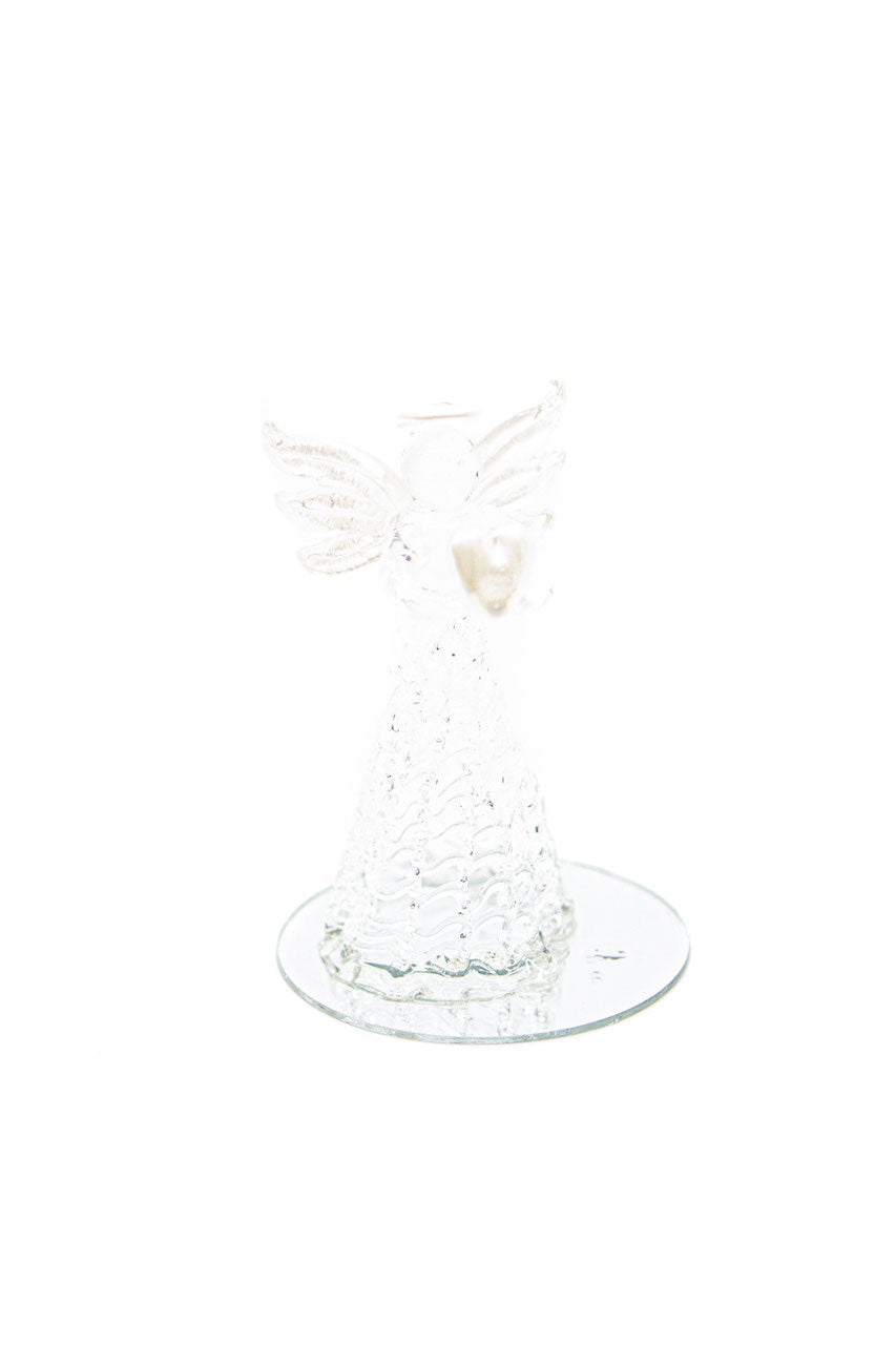 Glasengel mit Herz