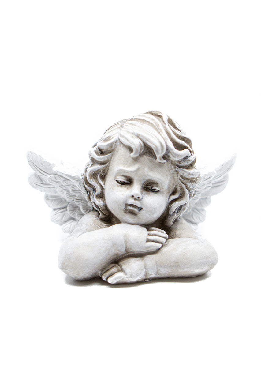 Engelfigur hellgrau – ca. 13.5cm