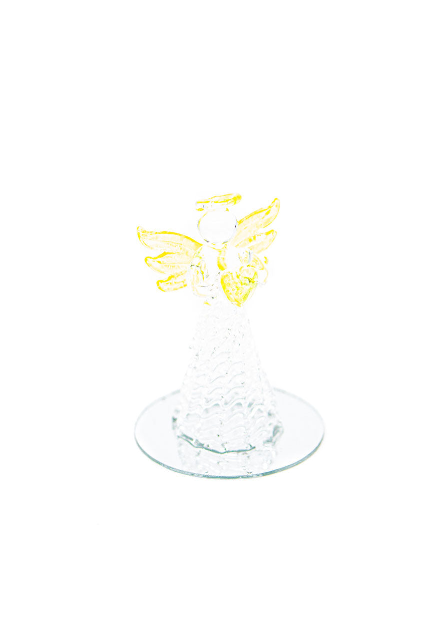 Glasengel mit Herz