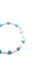 Edelsteinarmband "Türkis" (mit Kreuz) – Detailansicht 2