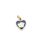 Medaillon Amor blau goldfarben