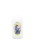 Kerze Maria mit Kind blau