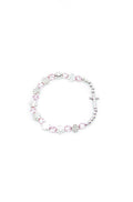 Armband Kreuz rosa