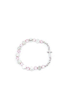 Armband Kreuz rosa