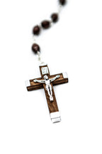 Rosenkranz Pater Pio Holz