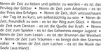 Wortlichtkerze Nimm Dir Zeit - Leuchtende Gedanken