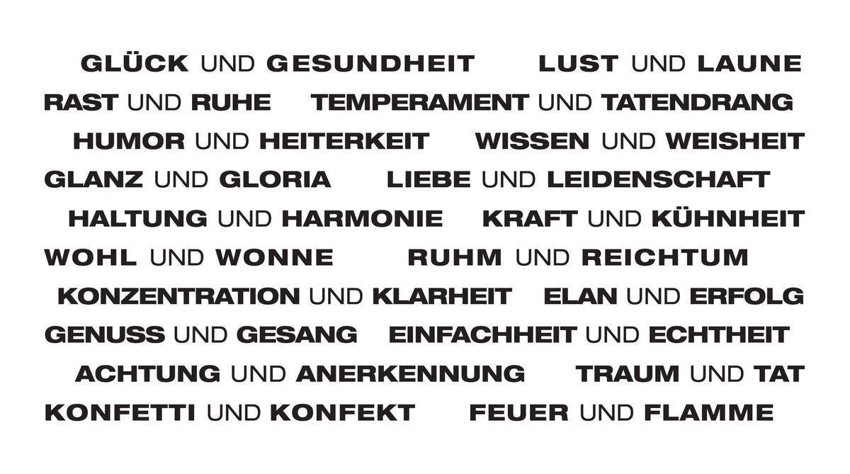 Wortlichtkerze 20 Paar Wünsche