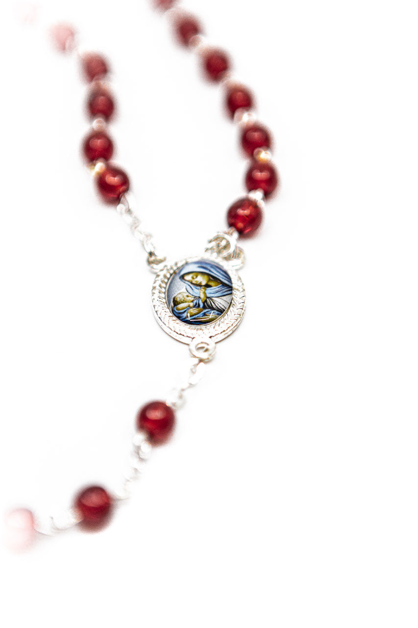 Rosenkranz mit Börse Maria & Jesus